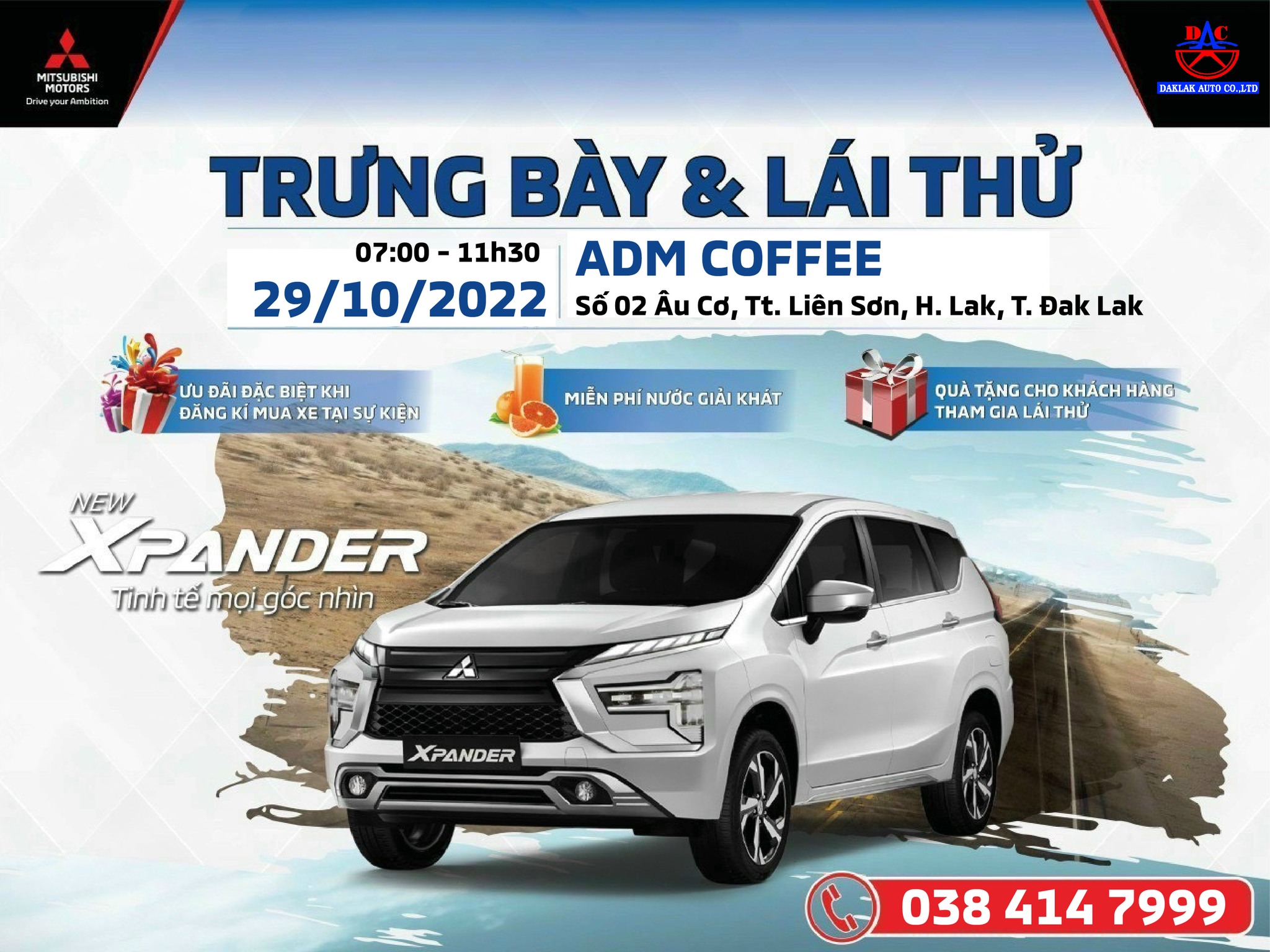 CHƯƠNG TRÌNH LÁI THỬ XE MITSUBISHI TẠI THỊ TRẤN LIÊN SƠN , HUYỆN LĂK, ĐAK LAK 🚗🚗